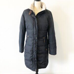 LAUREN RALPH LAUREN Black Zip Up Winter Parka Coat Womens Small